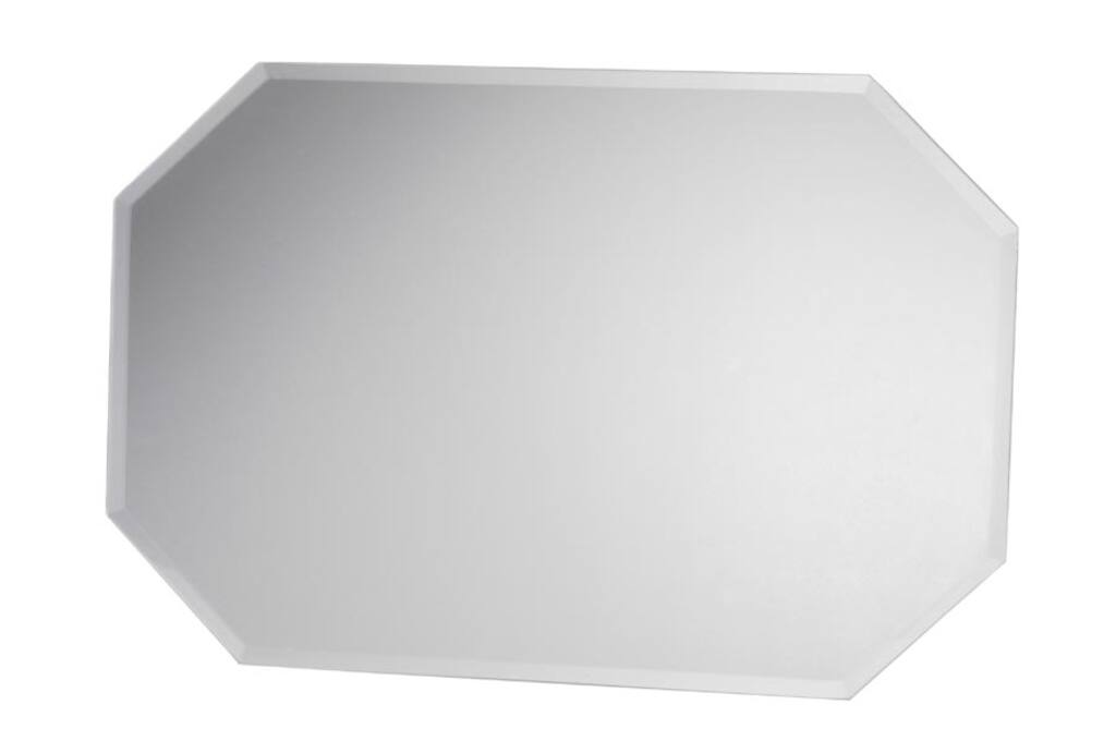 Beveled Edge Octagon Mirror Placemat 12 X 18 Inches